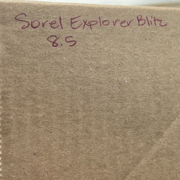 SOREL Explorer Blitz Stride Strap Black Knit Sneakers Women's 8.5 NWOB FLAW - Picture 11 of 11